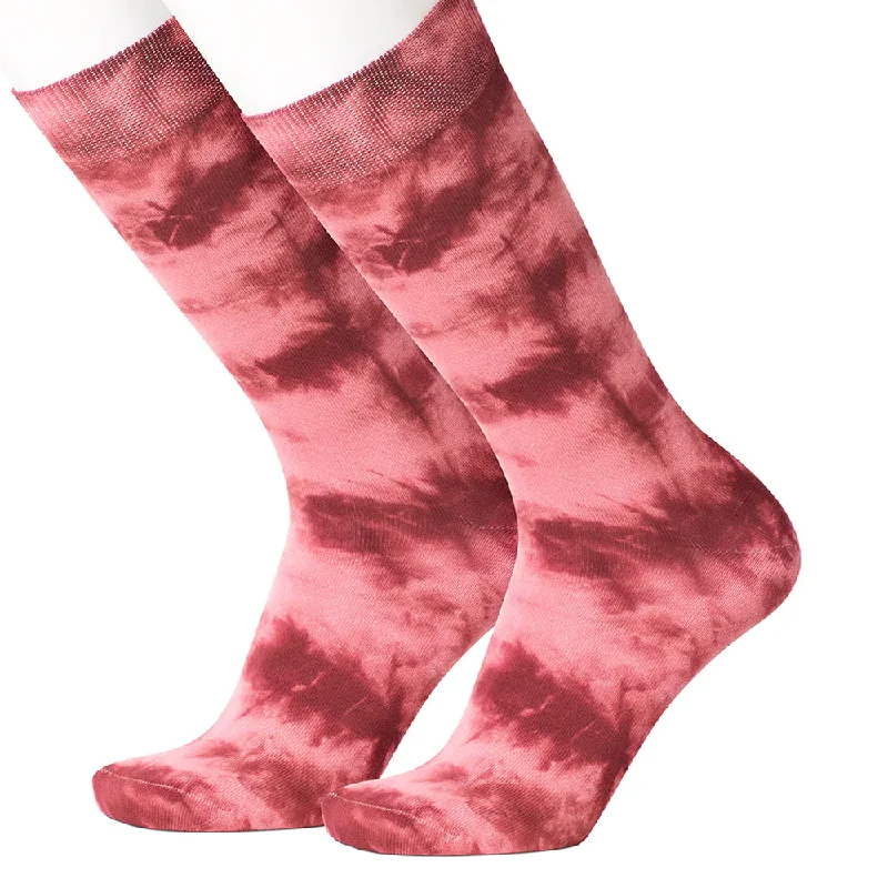 Tie Dye Wine Men's Socks