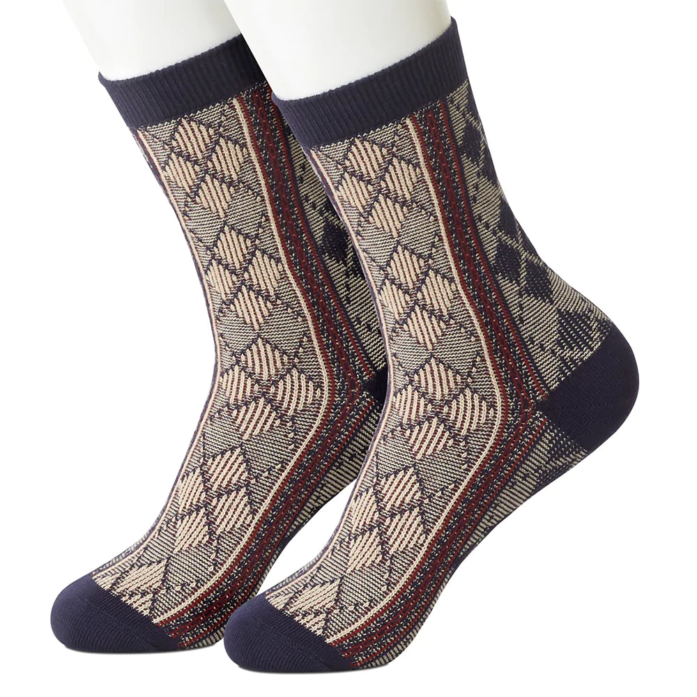 Diamond Run Blue Women's Socks