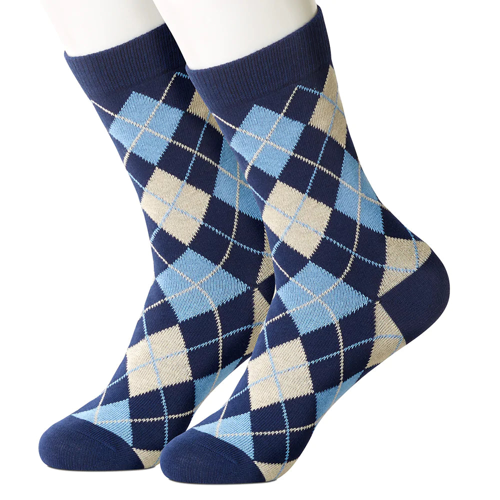 Argyle Blue Women's Socks