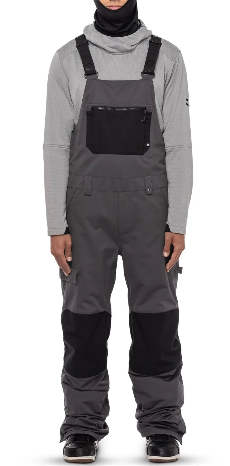 686 Hot lap Insulated Bib Pants Mens Charcoal