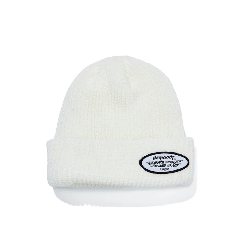 WEWE WAPPEN BEANIE WHITE