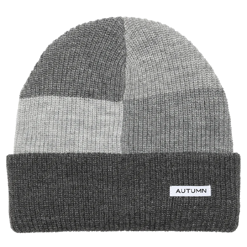 Autumn Patchwork Beanie Gray 2023