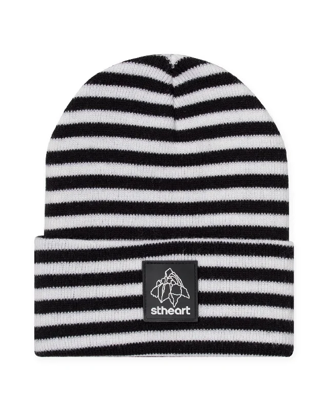 Rock Logo Beanie | Black/White