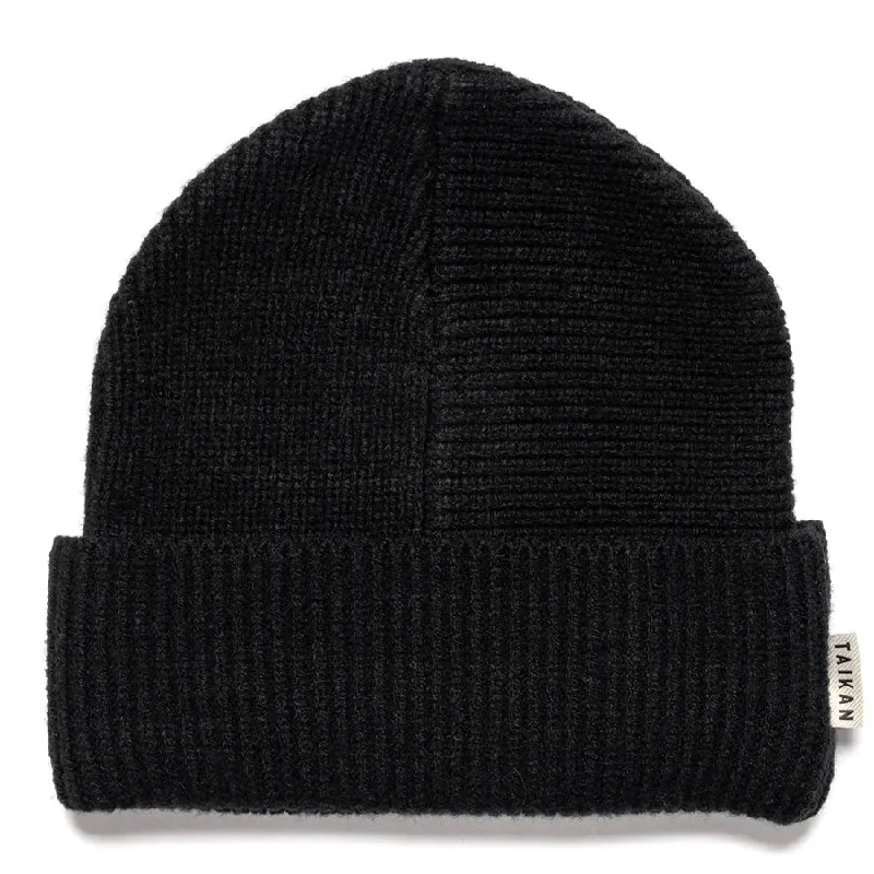 Taikan Premium Knit Beanie Black