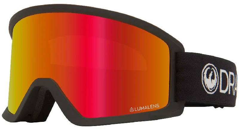 Dragon DX3 OTG Snow Goggles Black / Lumalens Red Ion