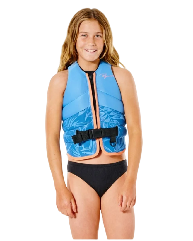 Rip Curl Girls Dawn Patrol Buoyancy Vest - Acid Blue - 2022