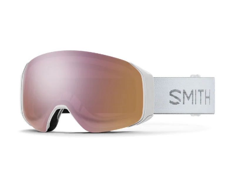 Smith 4D MAG S Goggle White Chunky Knit/ChromaPop Everyday Rose Gold Mirror  + Bonus Lens 2025