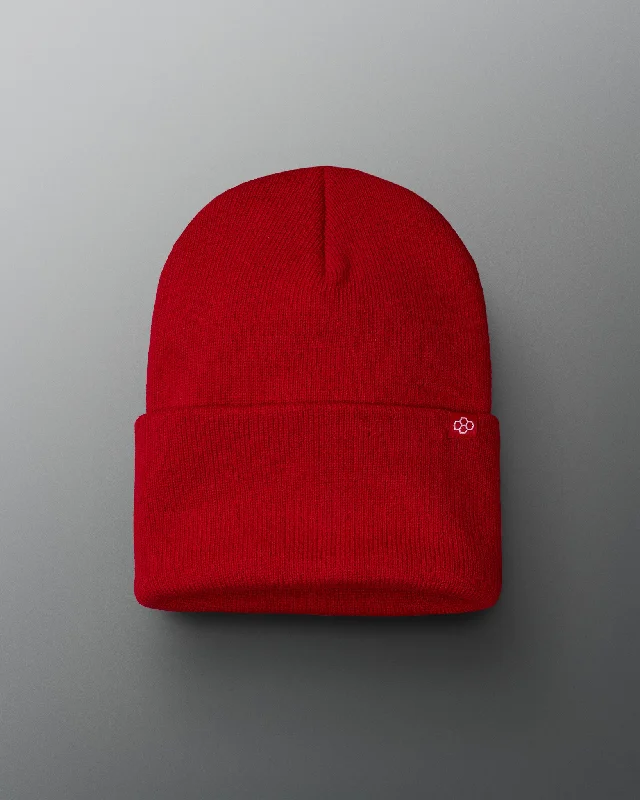 RUDIS Standard Foldover Beanie - Red