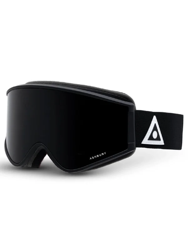 A12 Matte Black Triangle/Dark Smoke Goggle + Spare Lens