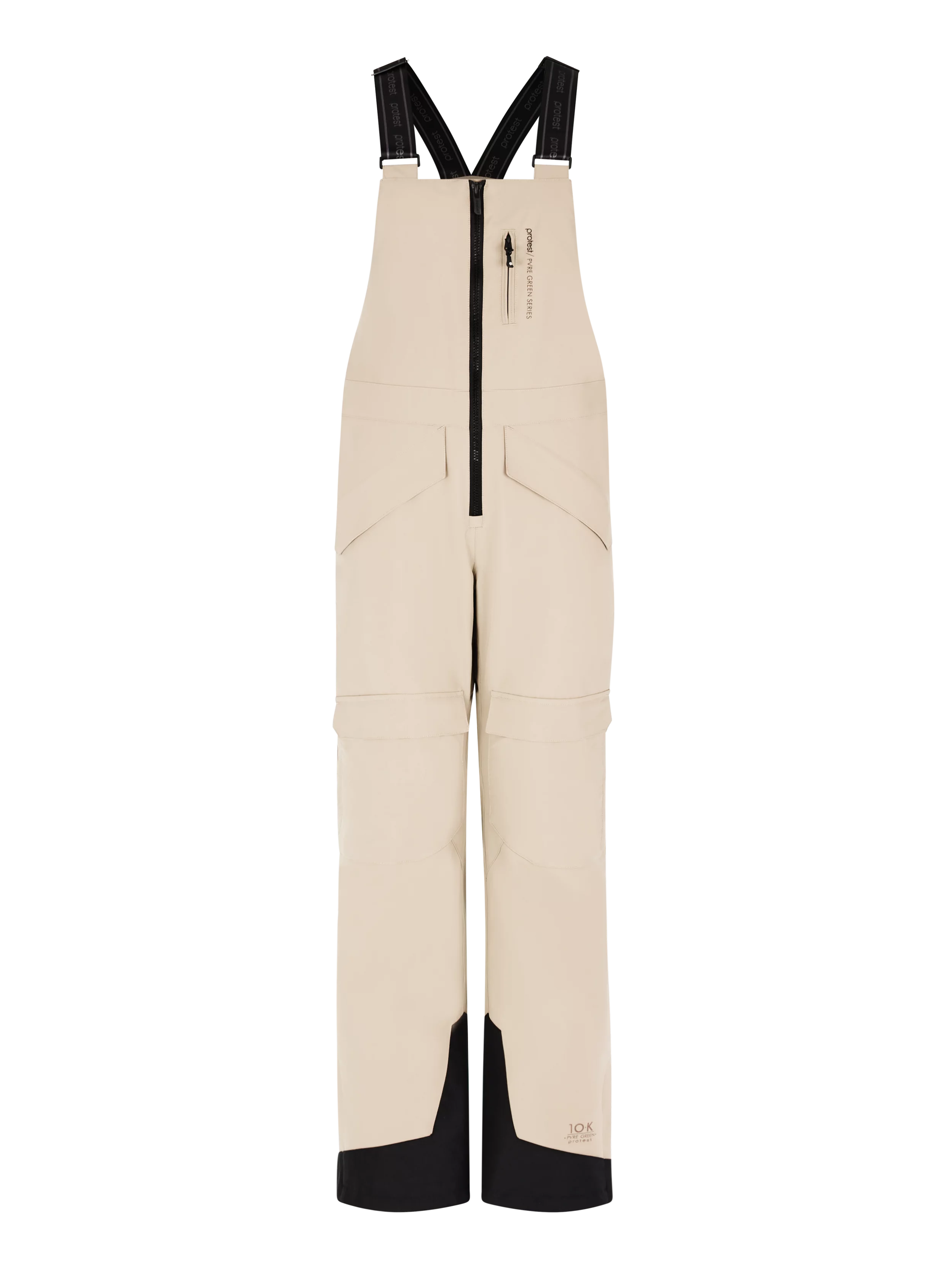 Protest Navaz Salopette Bib Pants Womens 2025 Bamboo Beige