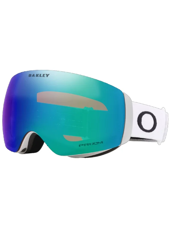 Flight Deck M Matte White/Prizm Argon Irid Goggle