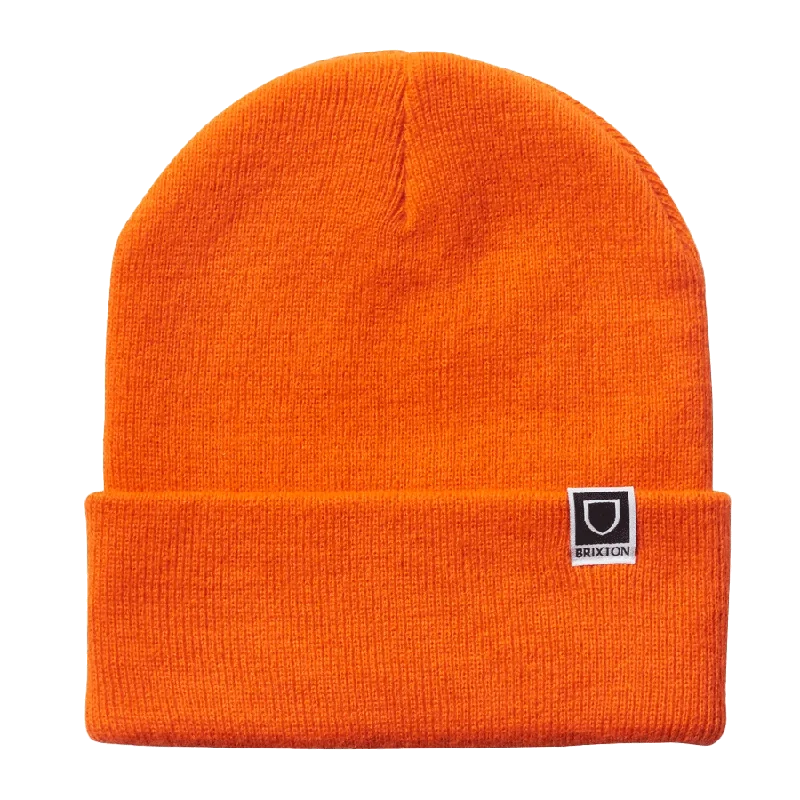 Brixton Harbor Beta Watch Cap Beanie Athletic Orange