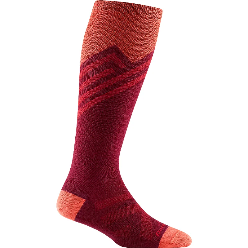 Darn Tough Womens Peaks Over-The-Calf Ultra-Lightweight w/Padded Shin Ski & Snowboard Socks - Clearance