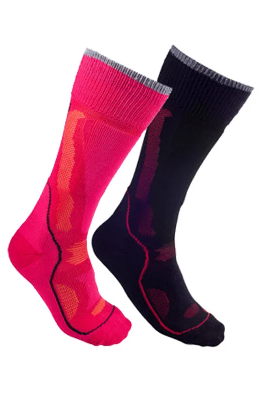 Merino Ski Snowboard Socks WOMENS - BERRY ONLY