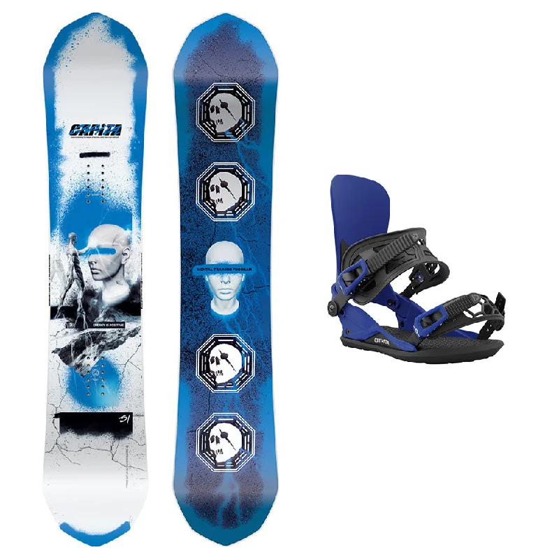 Capita Ultrafear Reverse Camber Snowboard / Union Strata Snowboard Bindings Package 2024