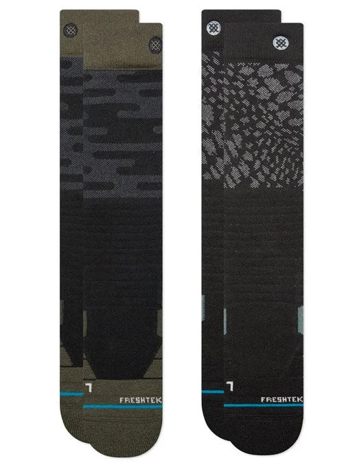 Stance Diamond Snowboard Socks 2pk | Black