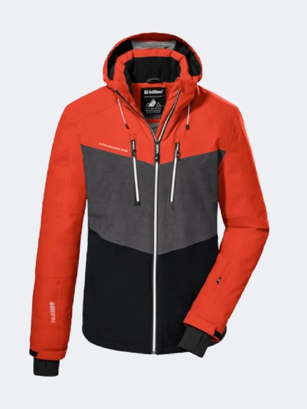 Killtec Ksw 45 Men Skiing Jacket Orange/Anthracite