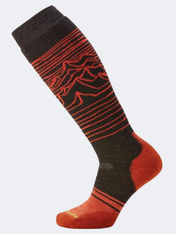 Smartwool Iguchi Pattern Unisex Skiing Sock Charcoal