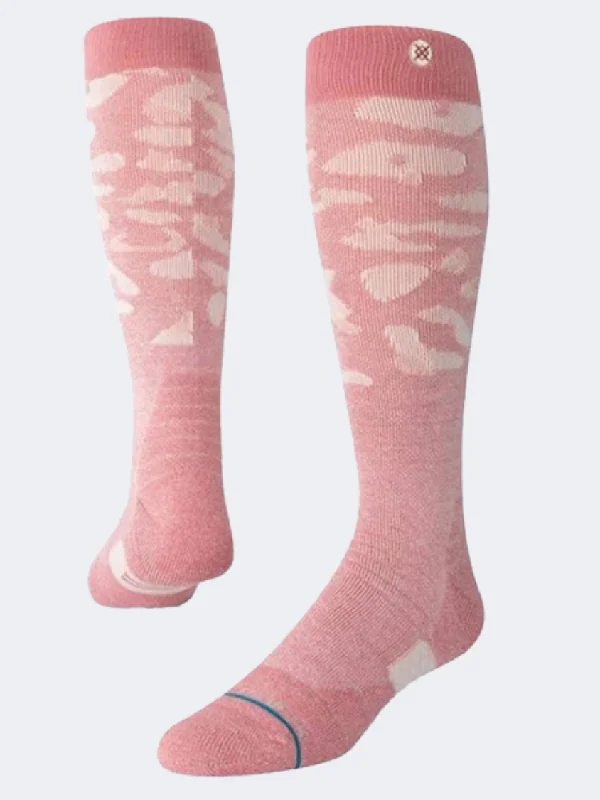 Stance Snowed Inn Unisex Skiing Sock Dusty Rose