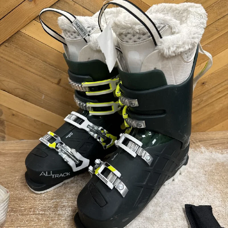 Rossignol - Women's AllTrack 80 Downhill Ski Boots - MSRP $500: Black/Green/White-women-24.5