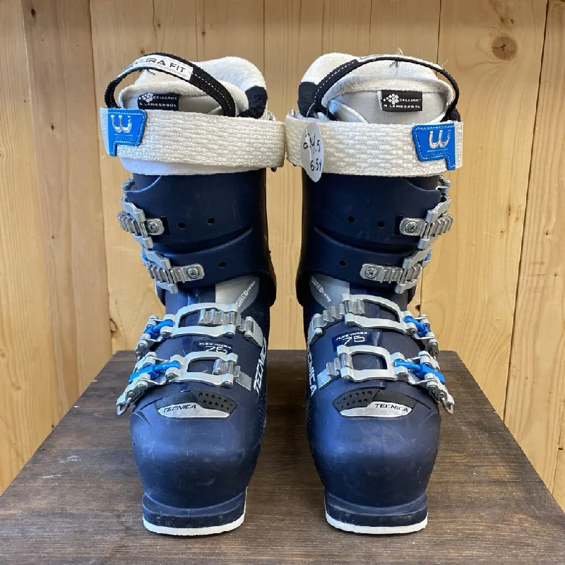 Tecnica - Women's Mach MV 1W Downhill Ski Boots - MSRP $360: Navy/Blue/Grey-women-24.5