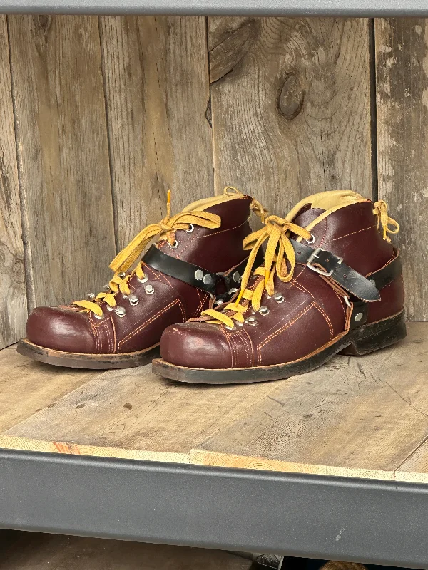 Vintage Leather Ski Boots